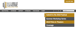Desktop Screenshot of nashvillefilmfestival.org